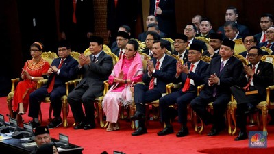 Sidang Tahunan Mpr Digelar Hari Ini Menteri Kabinet Indonesia Maju Hadir Dalam Sidang Yang Berlangsung Di Gedung Dpr Tersebut 1 169